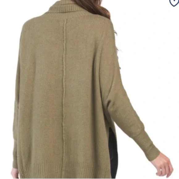 Jessica Simpson Olive Cowl Neck Sweater - Picture 2 of 7